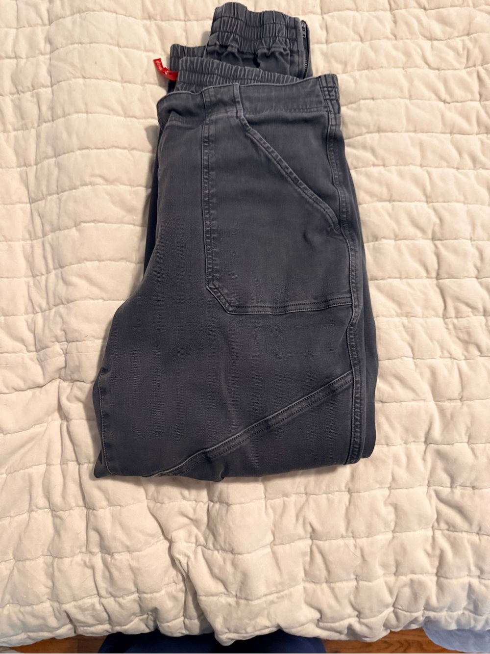 SPANX Women's Charcoal Elastic Waist Jeggings